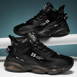 Maxbell Fashion Men's Athletic Sneakers Walking Shoes for Outdoor Jogging Sports 45 Black