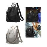 Maxbell Women Ladies Anti Theft Backpack Shoulder Bag Casual Rucksack Waterproof Black