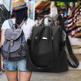 Maxbell Women Ladies Anti Theft Backpack Shoulder Bag Casual Rucksack Waterproof Black