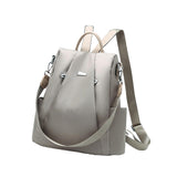 Maxbell Women Ladies Anti Theft Backpack Shoulder Bag Casual Rucksack Waterproof Gray