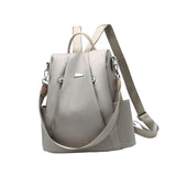 Maxbell Women Ladies Anti Theft Backpack Shoulder Bag Casual Rucksack Waterproof Gray
