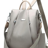 Maxbell Women Ladies Anti Theft Backpack Shoulder Bag Casual Rucksack Waterproof Gray