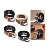 Maxbell Canvas Belt Woven Wide Casual Strap for Trousers Jeans Accessories Travel Black 100cm