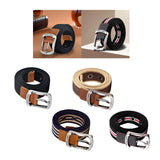 Maxbell Canvas Belt Woven Wide Casual Strap for Trousers Jeans Accessories Travel Black 100cm