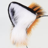 Maxbell Tiger Ears and Tail Set Ears Headband Headdress for Birthdays Carnival