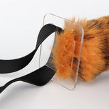 Maxbell Tiger Ears and Tail Set Ears Headband Headdress for Birthdays Carnival