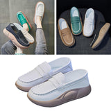 Maxbell Casual Women Shoes Comfortable Slip On Soft for Indoor Outdoor Walking Beige 37