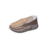 Maxbell Casual Women Shoes Comfortable Slip On Soft for Indoor Outdoor Walking Khaki 35