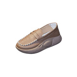 Maxbell Casual Women Shoes Comfortable Slip On Soft for Indoor Outdoor Walking Khaki 35