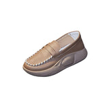 Maxbell Casual Women Shoes Comfortable Slip On Soft for Indoor Outdoor Walking Khaki 40