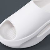 Maxbell Unisex Slippers Anti Slip Summer Thick Platform Bathing House EVA Sandals White 36 37