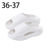 Maxbell Unisex Slippers Anti Slip Summer Thick Platform Bathing House EVA Sandals White 36 37