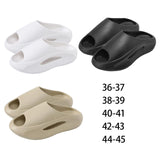 Maxbell Unisex Slippers Anti Slip Summer Thick Platform Bathing House EVA Sandals White 36 37