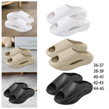 Maxbell Unisex Slippers Anti Slip Summer Thick Platform Bathing House EVA Sandals White 36 37