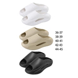 Maxbell Unisex Slippers Anti Slip Summer Thick Platform Bathing House EVA Sandals White 36 37