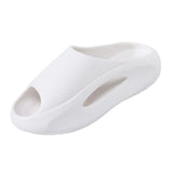 Maxbell Unisex Slippers Anti Slip Summer Thick Platform Bathing House EVA Sandals White 36 37