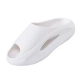 Maxbell Unisex Slippers Anti Slip Summer Thick Platform Bathing House EVA Sandals White 36 37