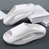 Maxbell Unisex Slippers Anti Slip Summer Thick Platform Bathing House EVA Sandals White 36 37