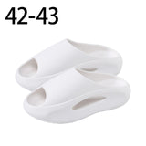 Maxbell Unisex Slippers Anti Slip Summer Thick Platform Bathing House EVA Sandals White 42 43