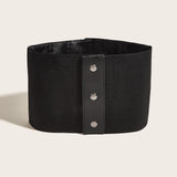 Maxbell Fashion Cincher Corset Waist Training PU Leather Women Elastic Waist Belt