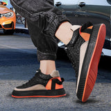 Maxbell Fashion Men's Sneakers Casual Shoes Thick Soled Athletic Workout Breathable 41 Orange