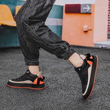 Maxbell Fashion Men's Sneakers Casual Shoes Thick Soled Athletic Workout Breathable 43 Orange