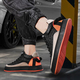 Maxbell Fashion Men's Sneakers Casual Shoes Thick Soled Athletic Workout Breathable 43 Orange