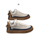Maxbell Fashion Men's Sneakers Casual Shoes Thick Soled Athletic Workout Breathable 39 Brown