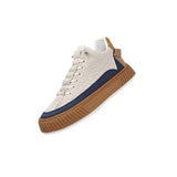 Maxbell Fashion Men's Sneakers Casual Shoes Thick Soled Athletic Workout Breathable 40 Brown