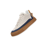 Maxbell Fashion Men's Sneakers Casual Shoes Thick Soled Athletic Workout Breathable 42 Brown