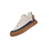 Maxbell Fashion Men's Sneakers Casual Shoes Thick Soled Athletic Workout Breathable 44 Brown