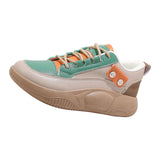 Maxbell Casual Sneakers Lightweight Non Slip Soles Women Shoes for Work Dress Skirt Green 38