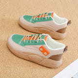 Maxbell Casual Sneakers Lightweight Non Slip Soles Women Shoes for Work Dress Skirt Green 38