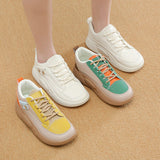 Maxbell Casual Sneakers Lightweight Non Slip Soles Women Shoes for Work Dress Skirt Green 39