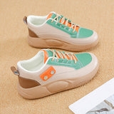 Maxbell Casual Sneakers Lightweight Non Slip Soles Women Shoes for Work Dress Skirt Green 39