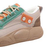 Maxbell Casual Sneakers Lightweight Non Slip Soles Women Shoes for Work Dress Skirt Green 39