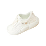 Maxbell Casual Sneakers Lightweight Non Slip Soles Women Shoes for Work Dress Skirt White 37