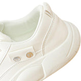 Maxbell Casual Sneakers Lightweight Non Slip Soles Women Shoes for Work Dress Skirt White 40