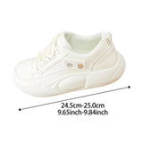 Maxbell Casual Sneakers Lightweight Non Slip Soles Women Shoes for Work Dress Skirt White 40