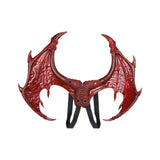Maxbell Kids Dragon Costume Festival Pretend Playing Wing Dinosaur Tail Mask Set Red