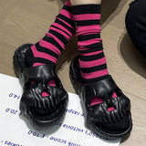 Maxbell EVA Slippers Slide Sandals Cloud Sandal Gifts Adults Stylish for Shower 42-43 Black