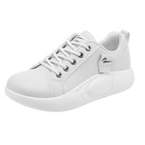 Maxbell Women Casual Sneakers Breathable Running Shoes for Outdoor Trekking Female 37 Beige