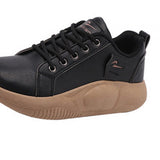 Maxbell Women Casual Sneakers Breathable Running Shoes for Outdoor Trekking Female 38 Black
