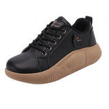 Maxbell Women Casual Sneakers Breathable Running Shoes for Outdoor Trekking Female 38 Black