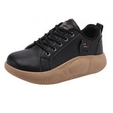 Maxbell Women Casual Sneakers Breathable Running Shoes for Outdoor Trekking Female 38 Black