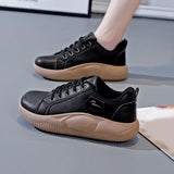 Maxbell Women Casual Sneakers Breathable Running Shoes for Outdoor Trekking Female 38 Black