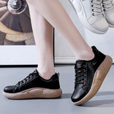 Maxbell Women Casual Sneakers Breathable Running Shoes for Outdoor Trekking Female 38 Black