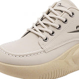 Maxbell Women Casual Sneakers Fashion Height Increase Nonslip for Hiker Hiking 38 Khaki