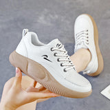 Maxbell Women Casual Sneakers Fashion Height Increase Nonslip for Hiker Hiking 37 Beige