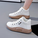 Maxbell Athletic Sneakers Nonslip Women Casual Shoes for Running Trekking Walking 37Yards White